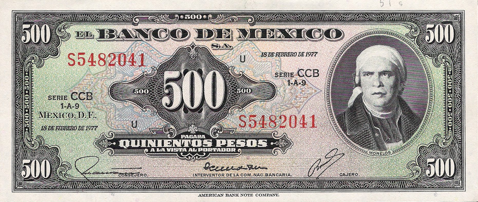  18 DE FEBRERO DE 1977 Series BZJ - CCK 