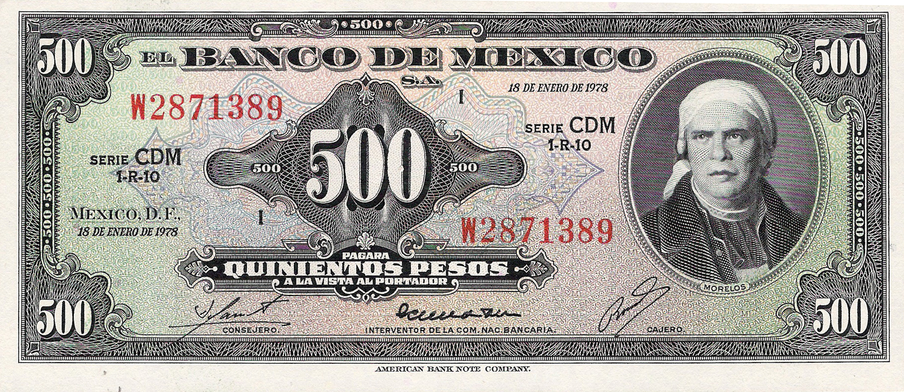  18 DE ENERO DE 1978 Series CCL - CDY 