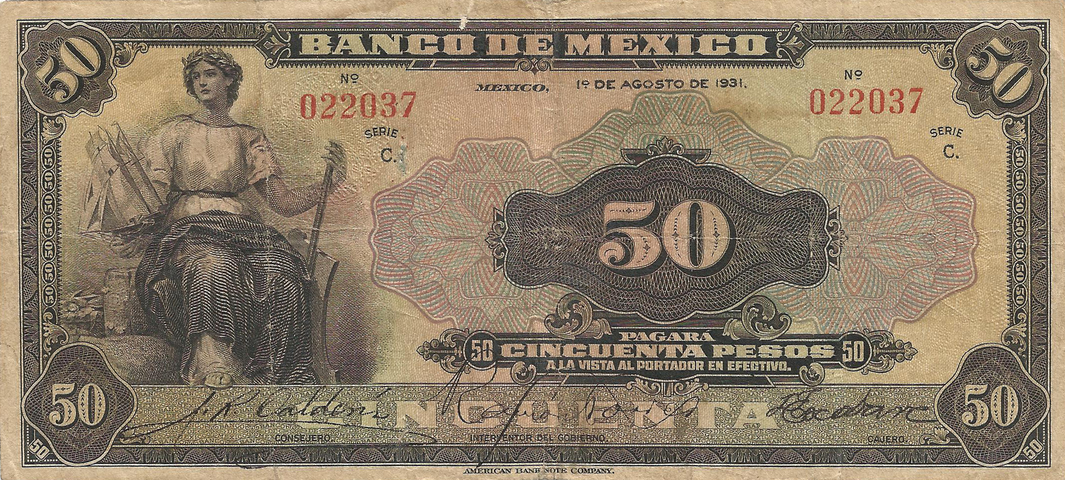  1° DE AGOSTO DE 1931 Series C 