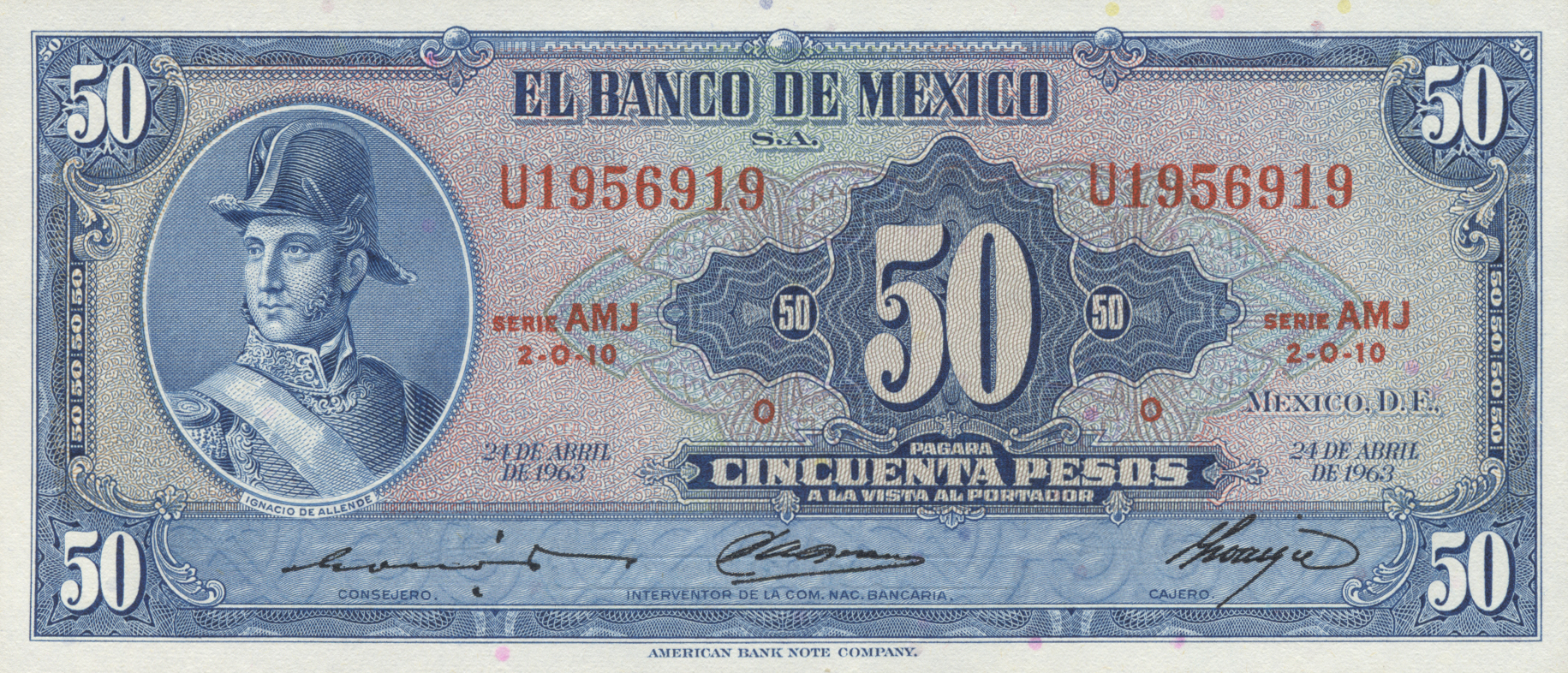  24 DE ABRIL DE 1963 Series AIE - BAL 