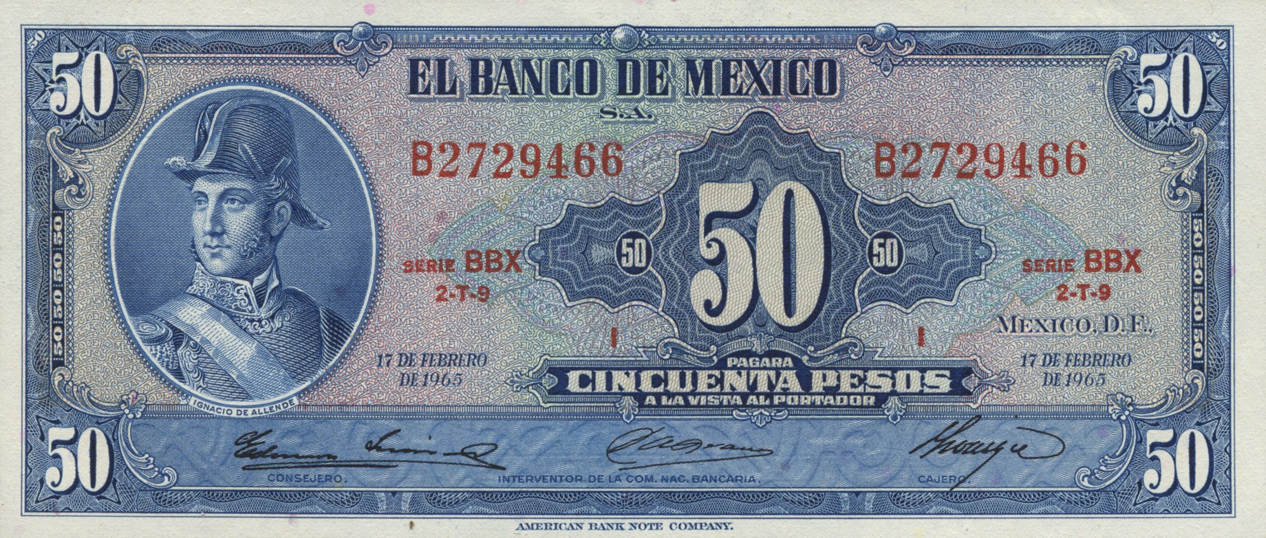  17 DE FEBRERO DE 1965 Series BAQ - BCD 