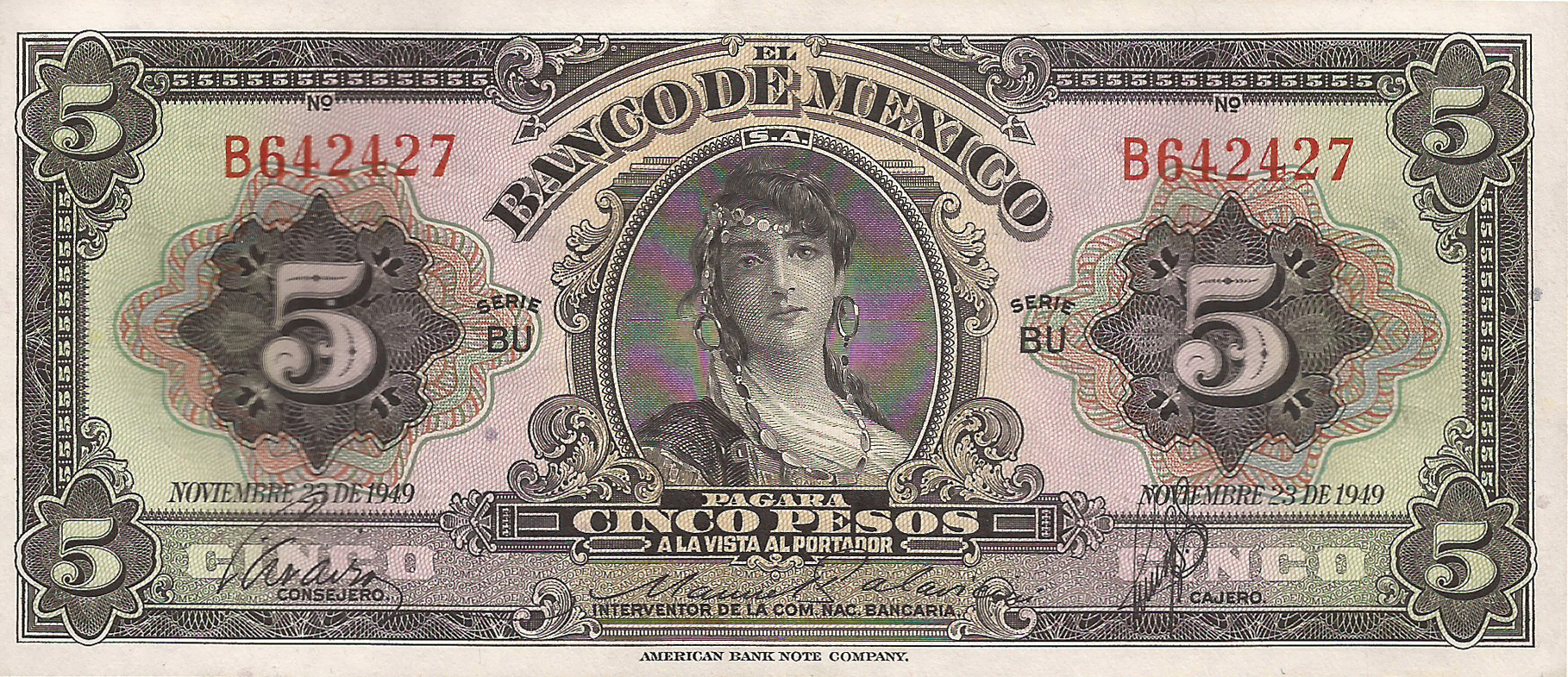  NOVIEMBRE 23 DE 1949 Series BU, BV 