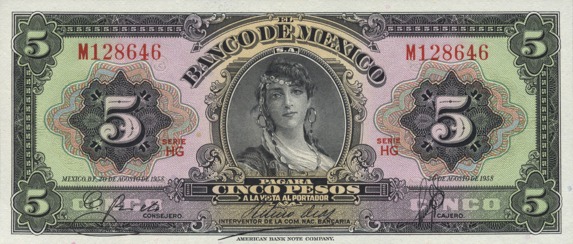  20 DE AGOSTO DE 1958 Series HC - HJ 