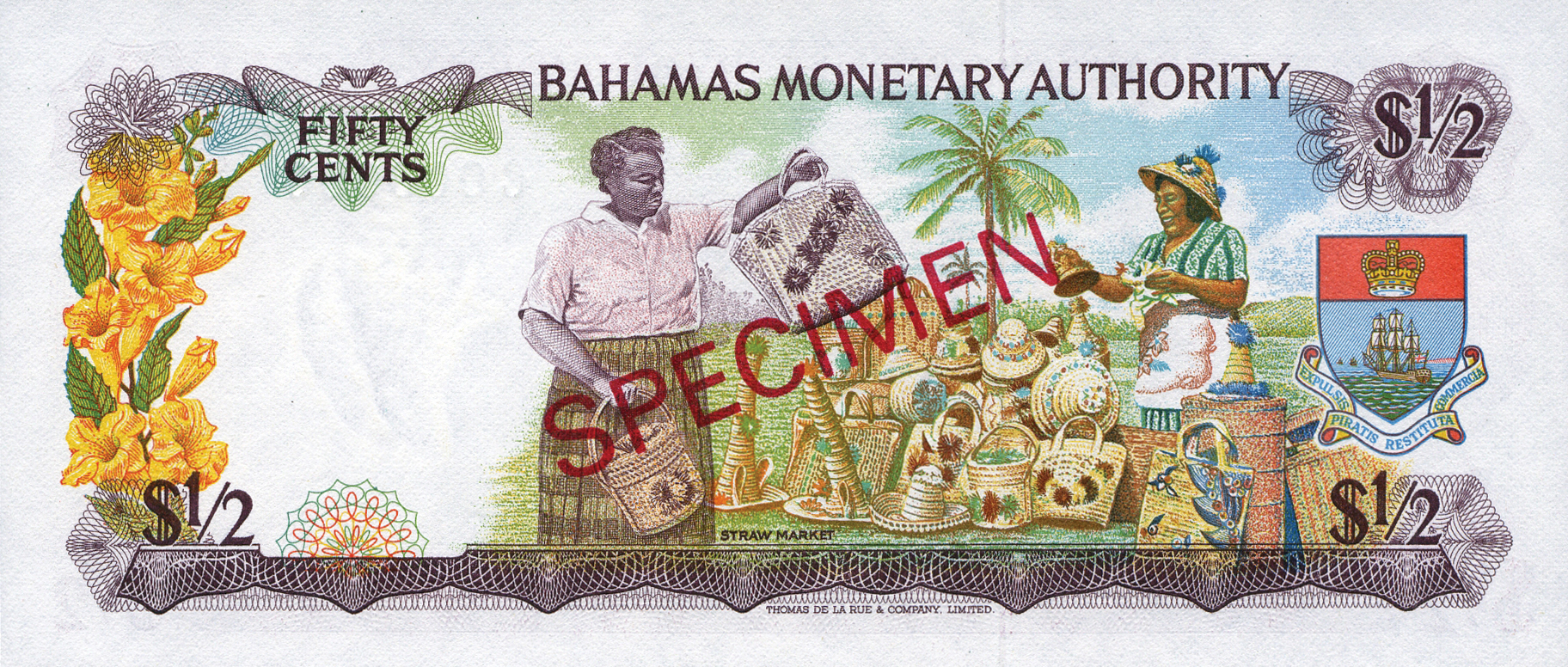  Diagonal red SPECIMEN ovpt front/back; all-zero s/n 