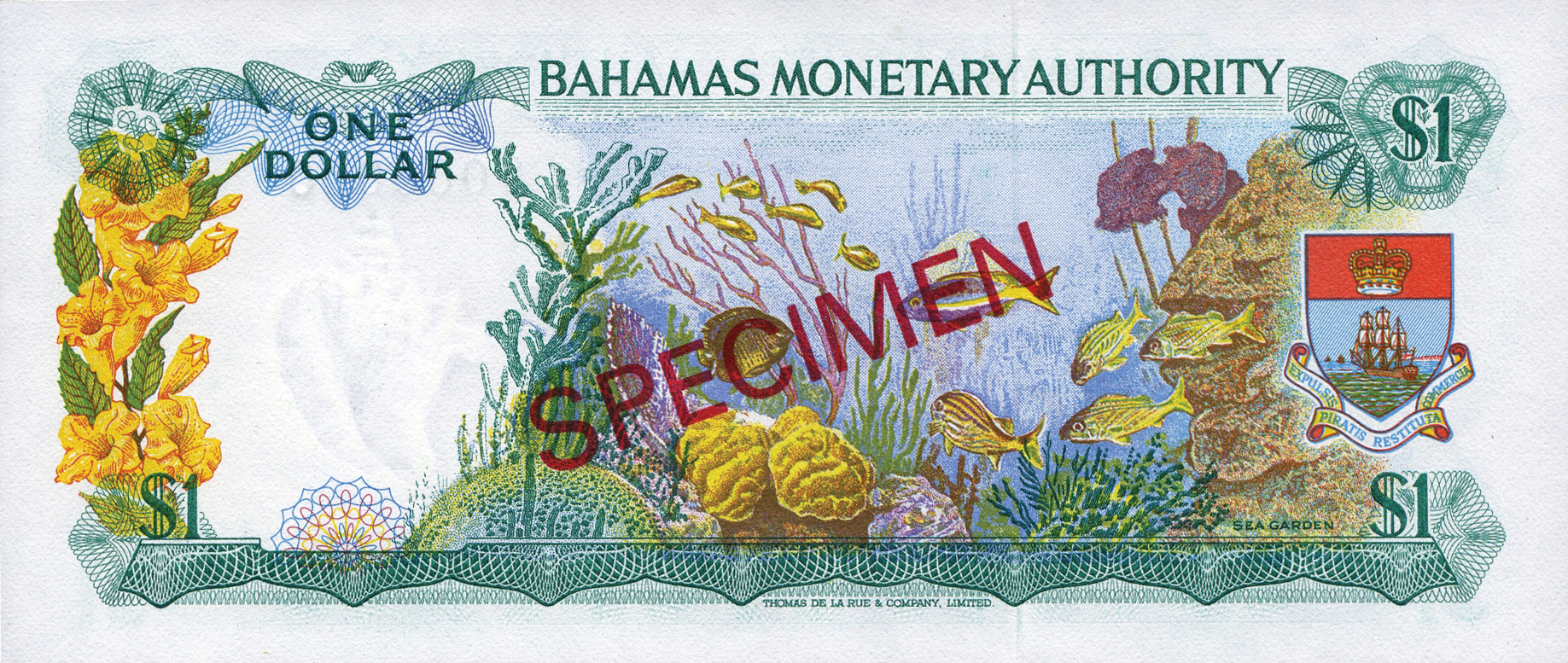  Diagonal red SPECIMEN ovpt front/back; all-zero s/n 