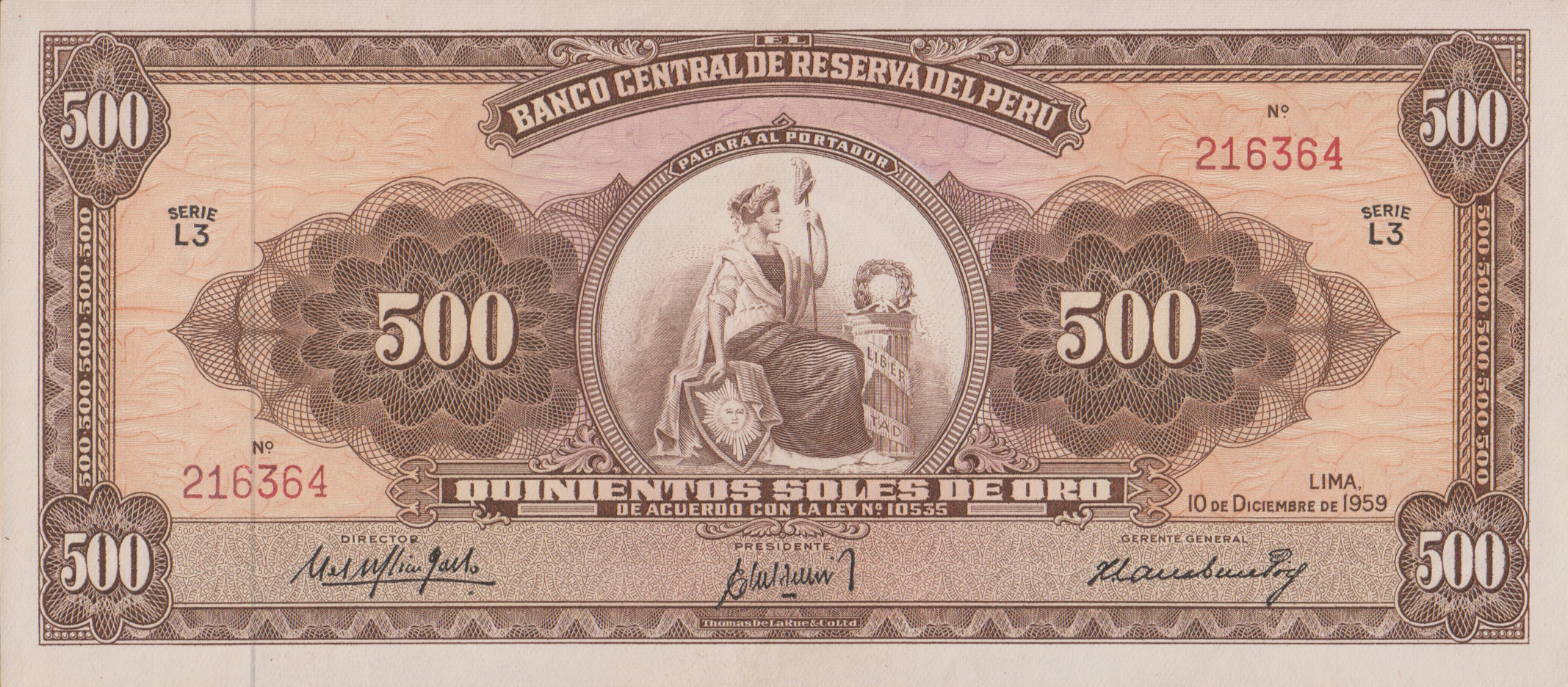  10 de Diciembre de 1959 Sig 62: Hilbeck/Bellido/Larrabure Series L2, L3 