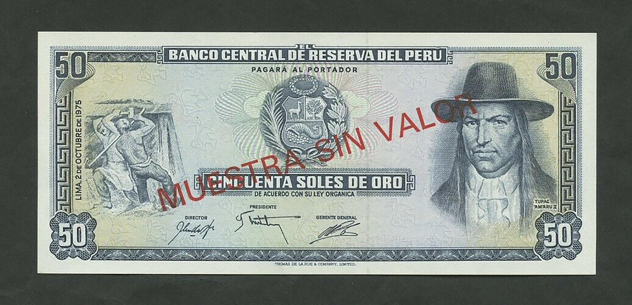  Diagonal red MUESTRA SIN VALOR ovpts front/back; no s/n 