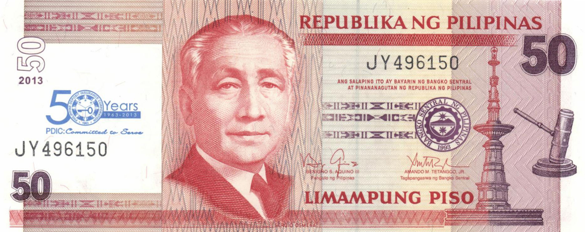  2013 Sig 13: Aquino/Tetangco Prefix JV - KC 10,000,000 notes Intro: 20 06 2013 