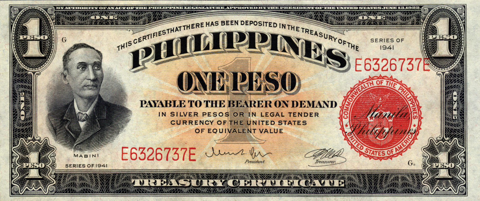  Naval Aviators’ Emergency Money Packets notes s/n E6324001E - E6524000E 200,000 notes Intro: 04 10 1944 