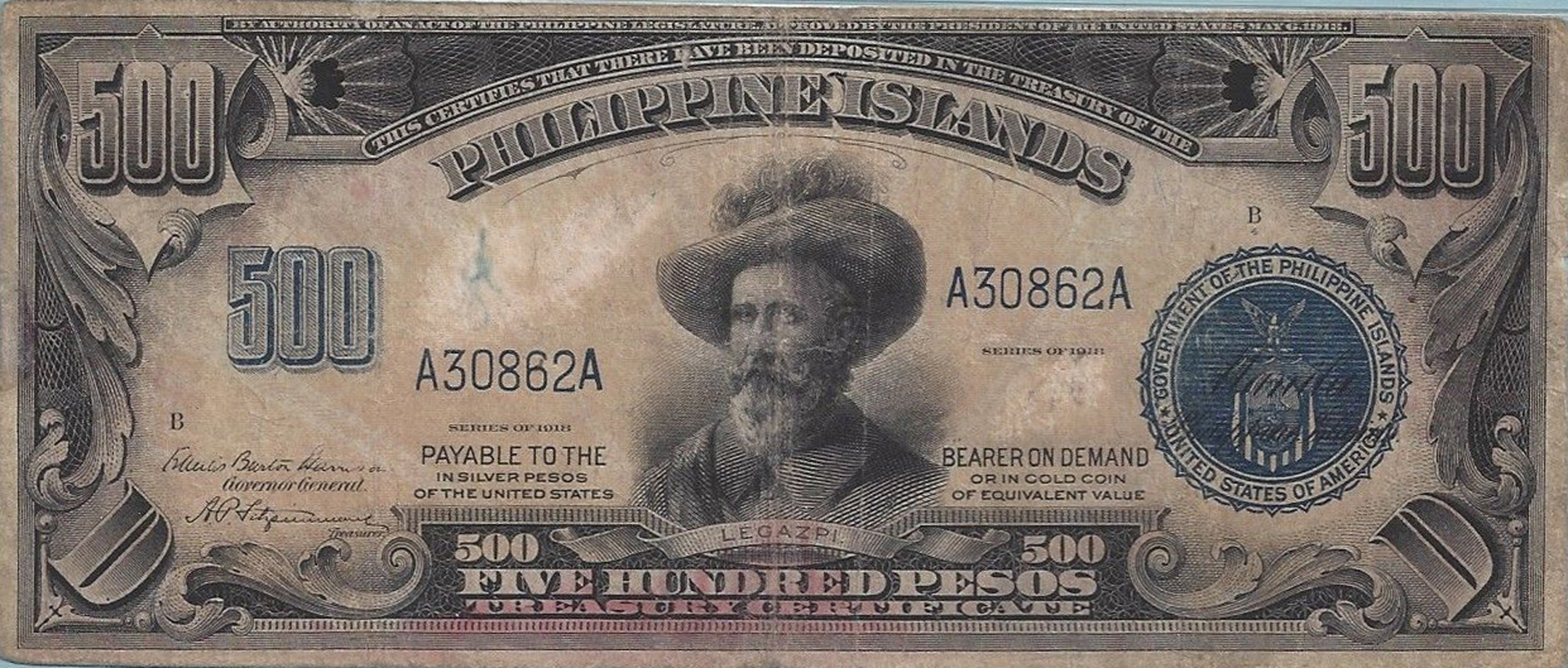  1918 Sig 9: Harrison/Fitzsimmons Prefix/suffix A/A 40,000 notes Intro: 1919 