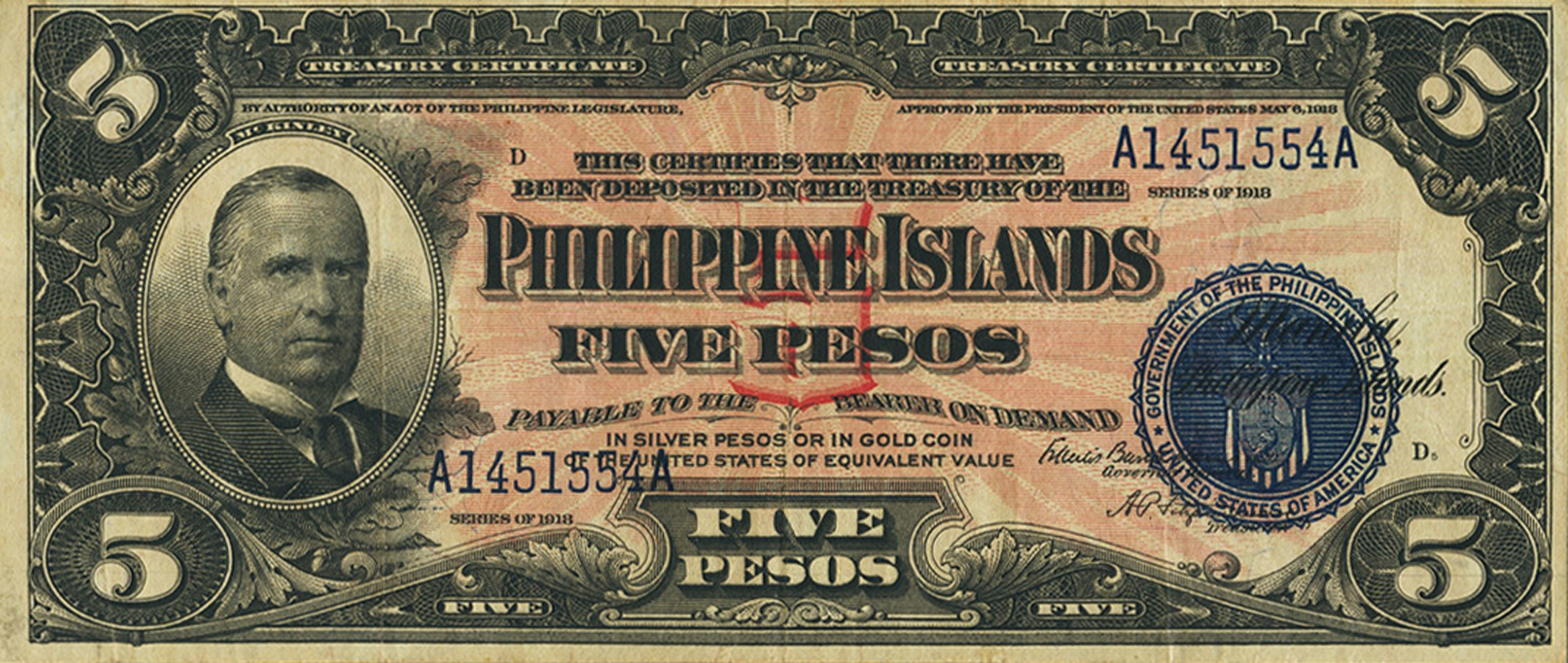  1918 Sig 9: Harrison/Fitzsimmons Prefix/suffix A/A 2,000,000 notes Intro: 1919 