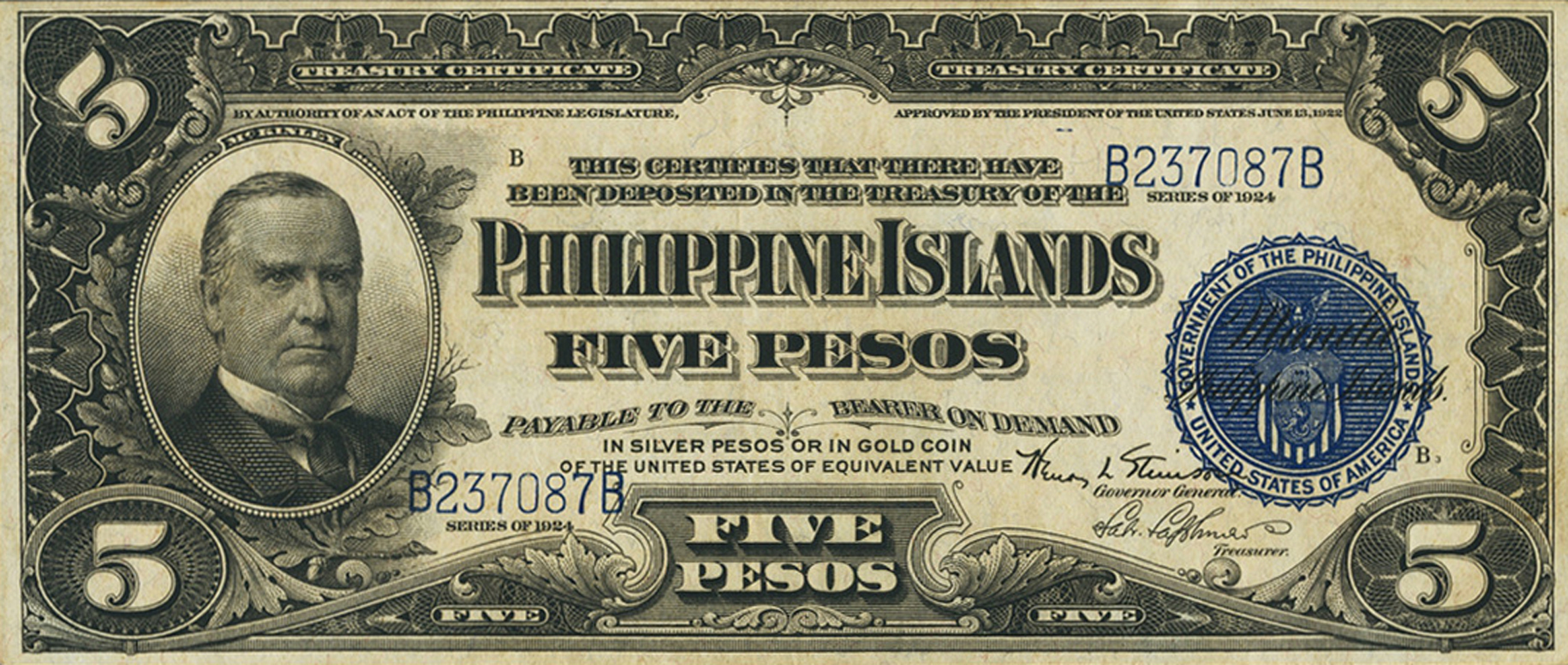  1924 Sig 12: Stimson/Lagdameo Prefix/suffix B/B 1,976,000 notes Intro: 1929 