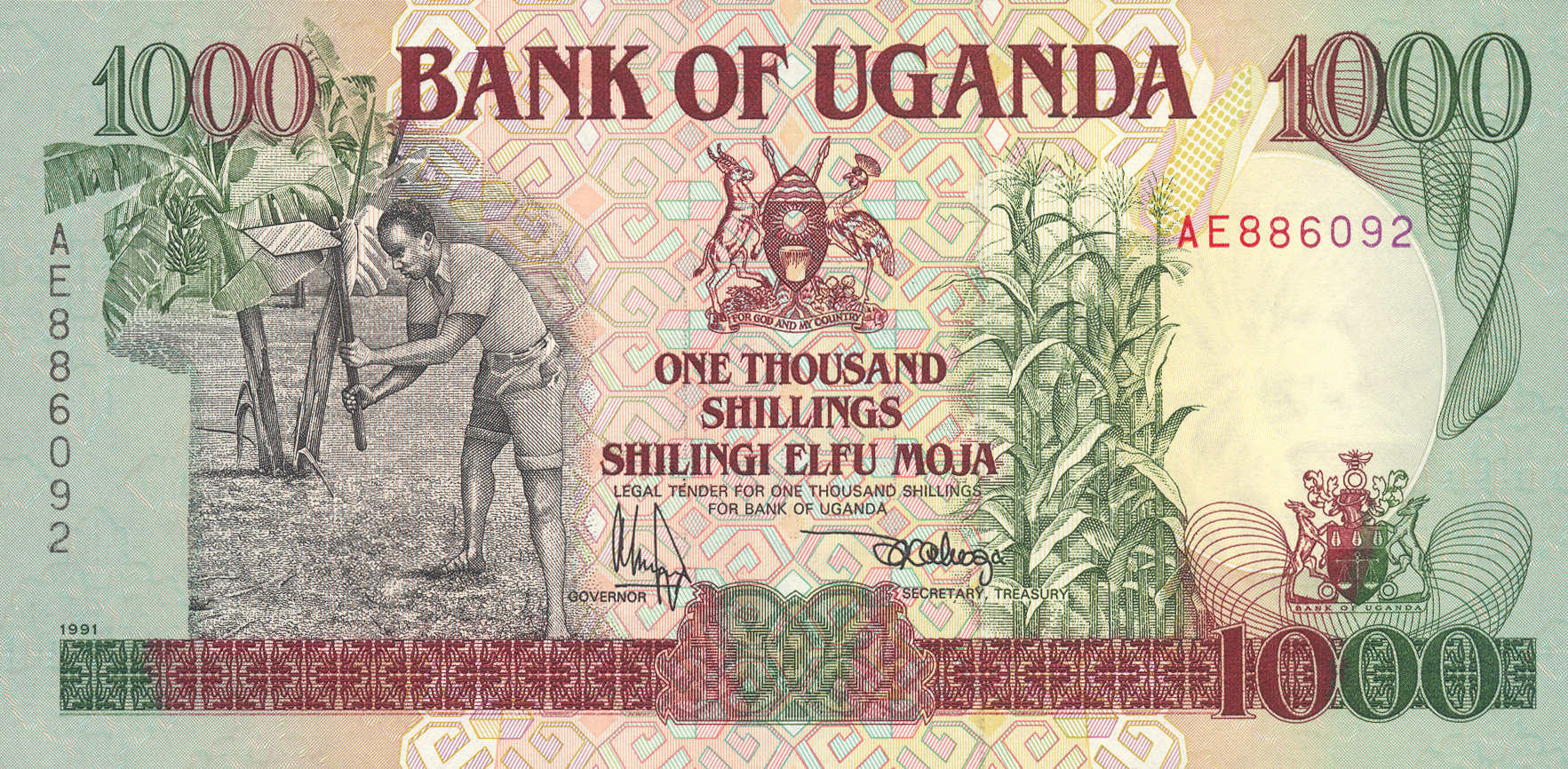 1991 1991 Sig 8: Kikonyogo/Kahoza Prefix AA - BE 