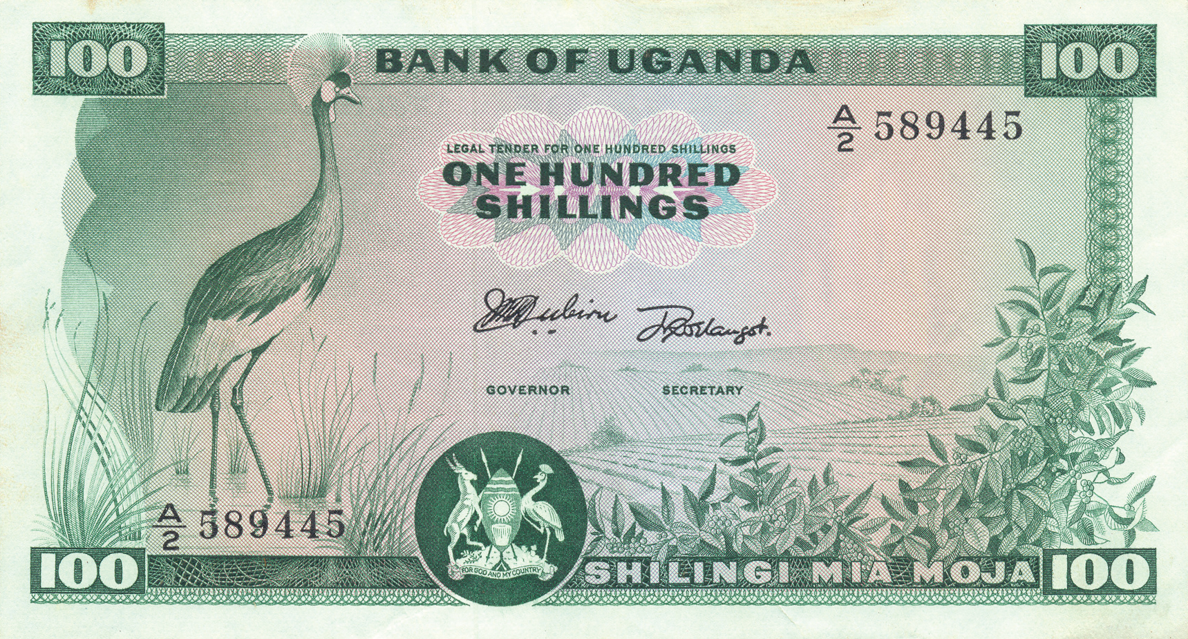  No date Sig 1: Mubiru/Elangot Prefix A/1, A/2 Intro: 15 08 1966 