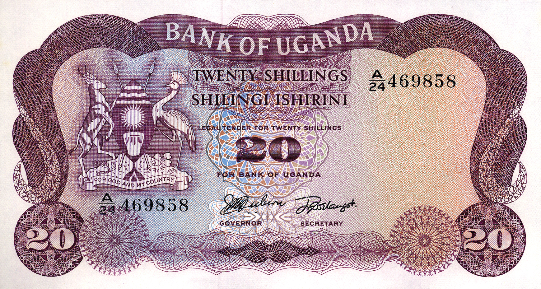  No date Sig 1: Mubiru/Elangot Prefix A/1 - A/24 Intro: 15 08 1966 