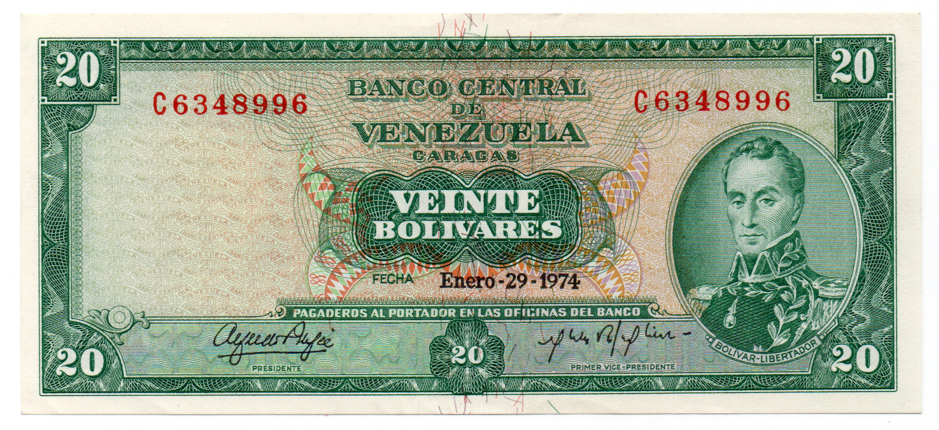  Enero-29-1974 Sig 14: Lafee/Rafael Prefix Y, Z, A -C 7- or 8-digit s/n 