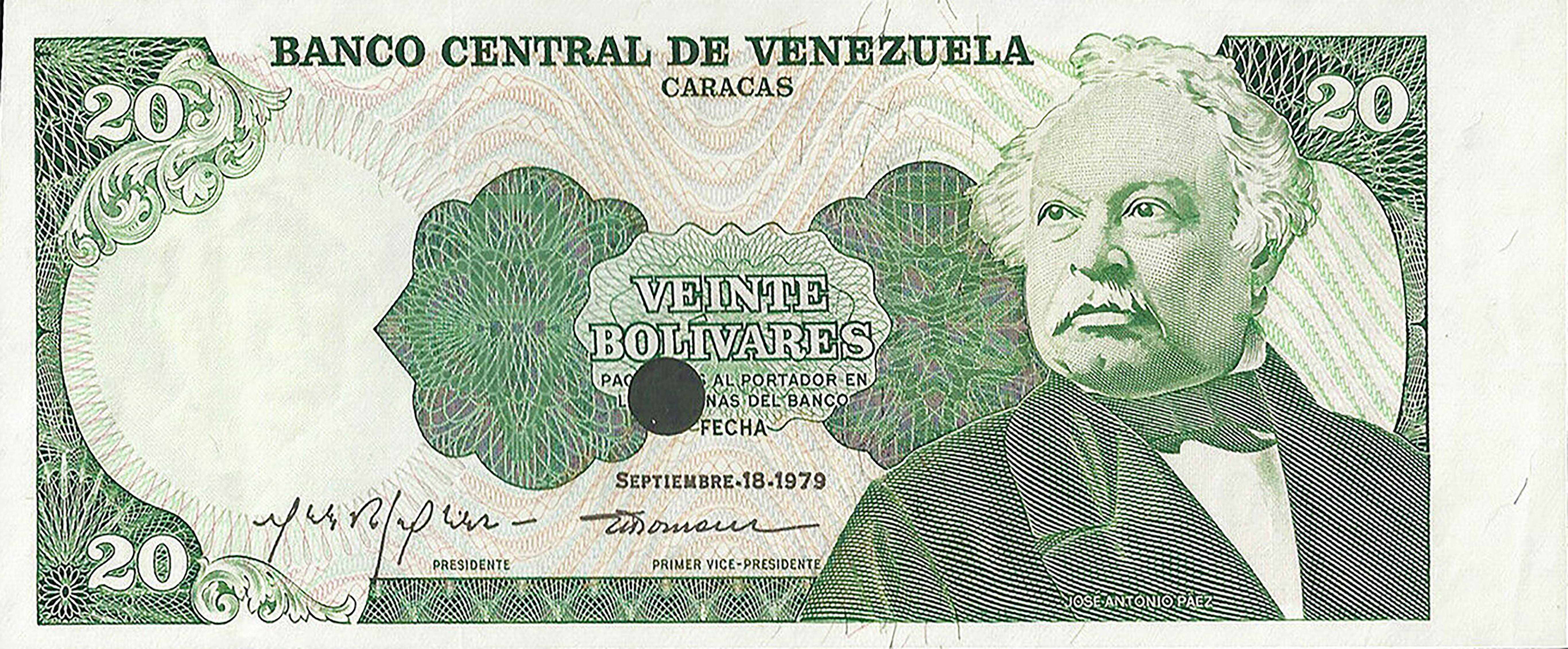  Uniface front; no ovpt; no perf; no s/n 