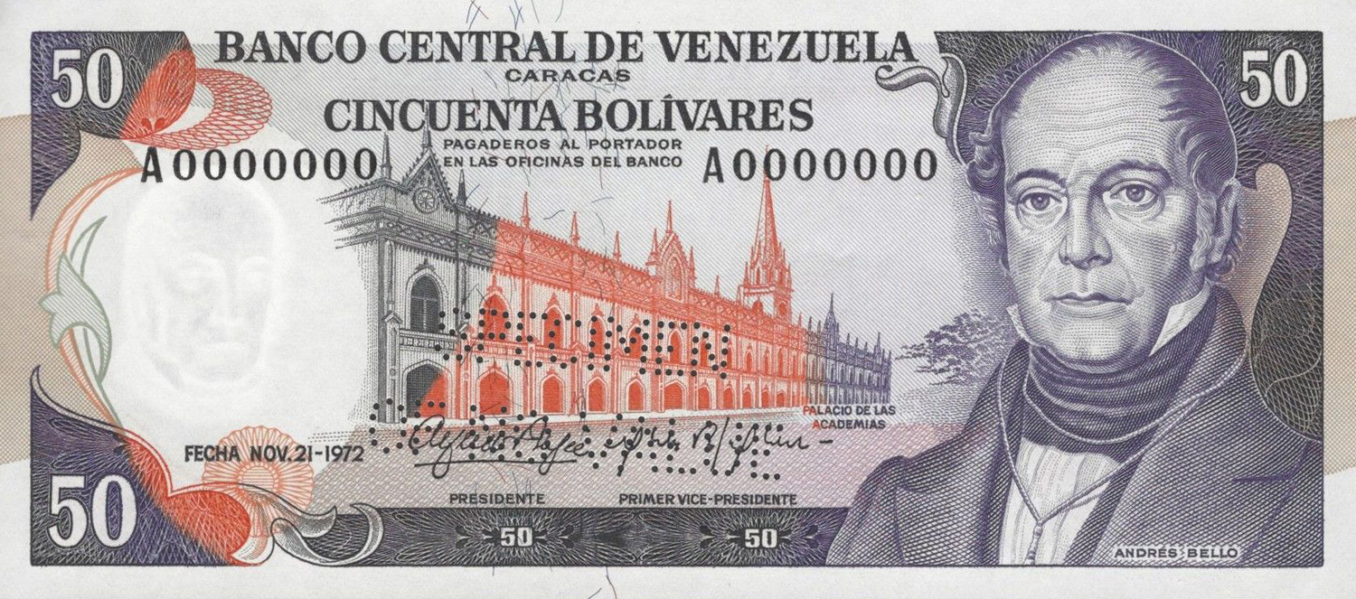  Horizontal SPECIMEN / OF NO VALUE perf; no date; no sig ; all-zero s/n 