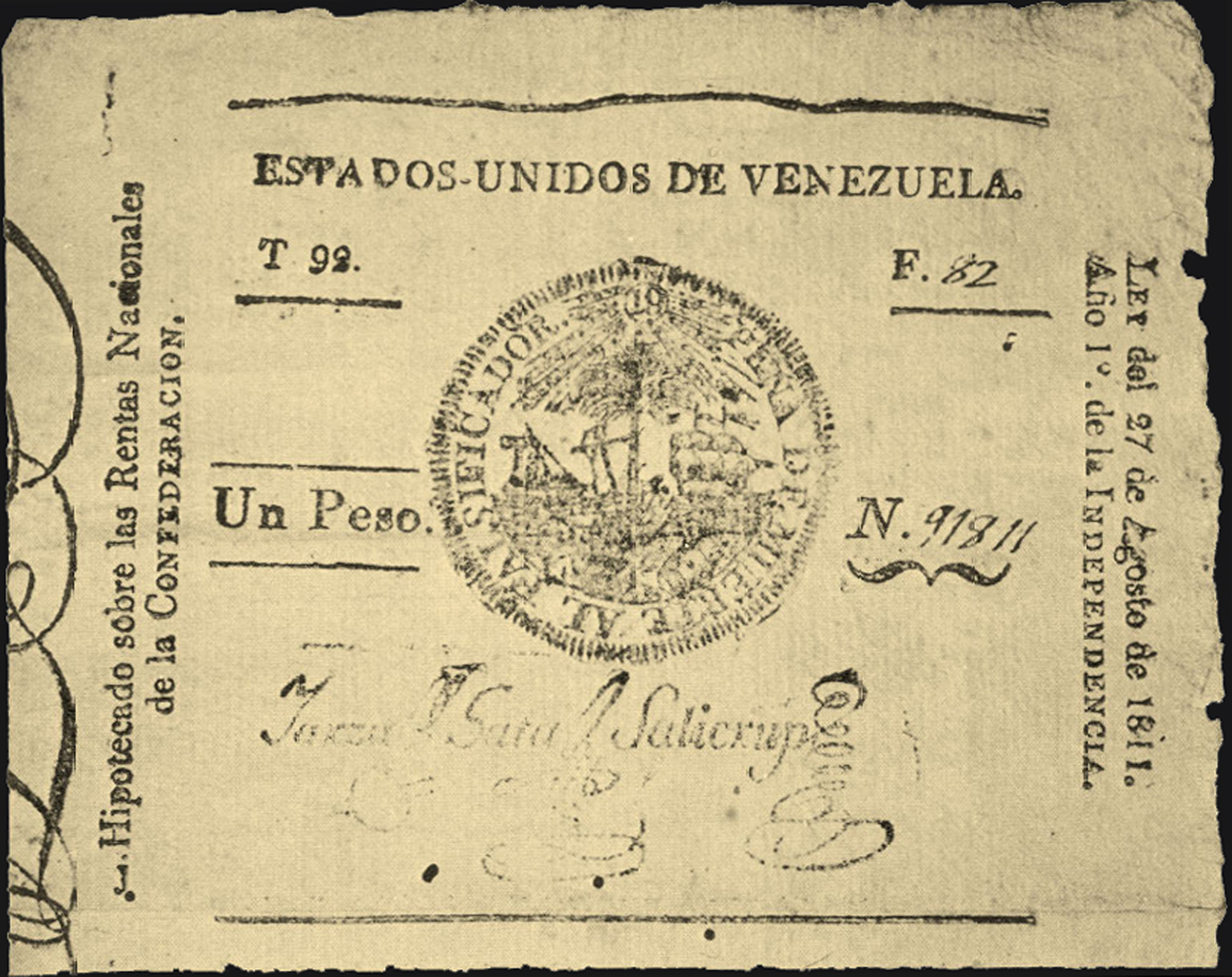  Sig 3: Sata/Salicrup/Yarza N with period preceding s/n Intro: 00 05 1812 