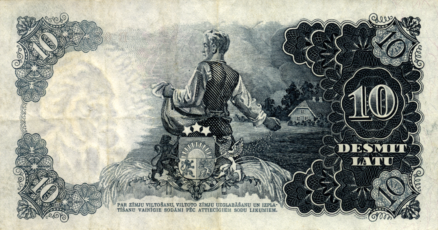  1937 Sig 14: Ēķis/Skujēvics Printer: VALSTSPAPĪRU SPIESTUVĒ - RĪGĀ Prefix A - Z Intro: 18 02 1937 