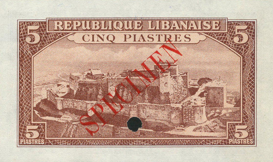  Diagonal red SPECIMEN ovpt front/back 