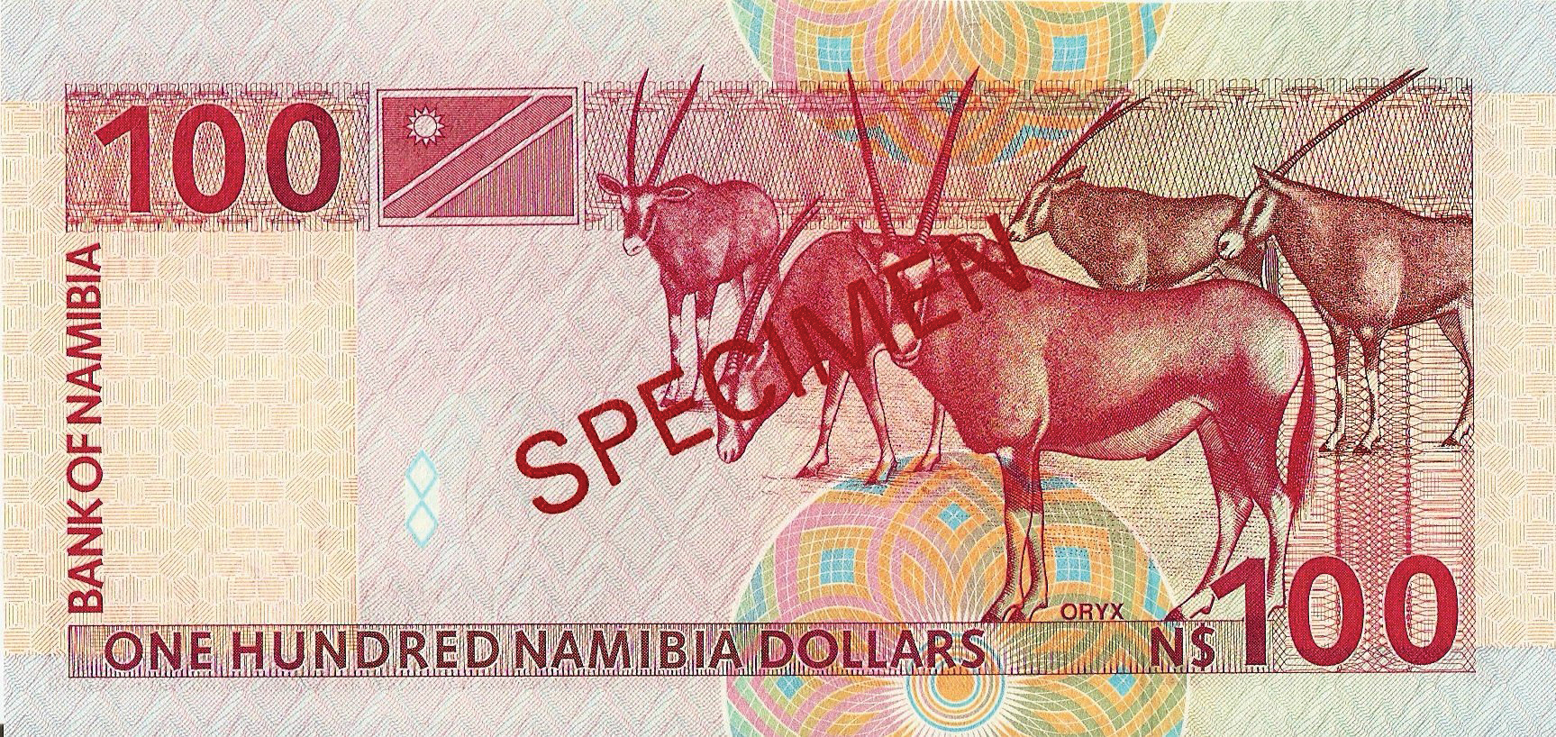  Diagonal red SPECIMEN ovpt front/back; all-zero s/n 