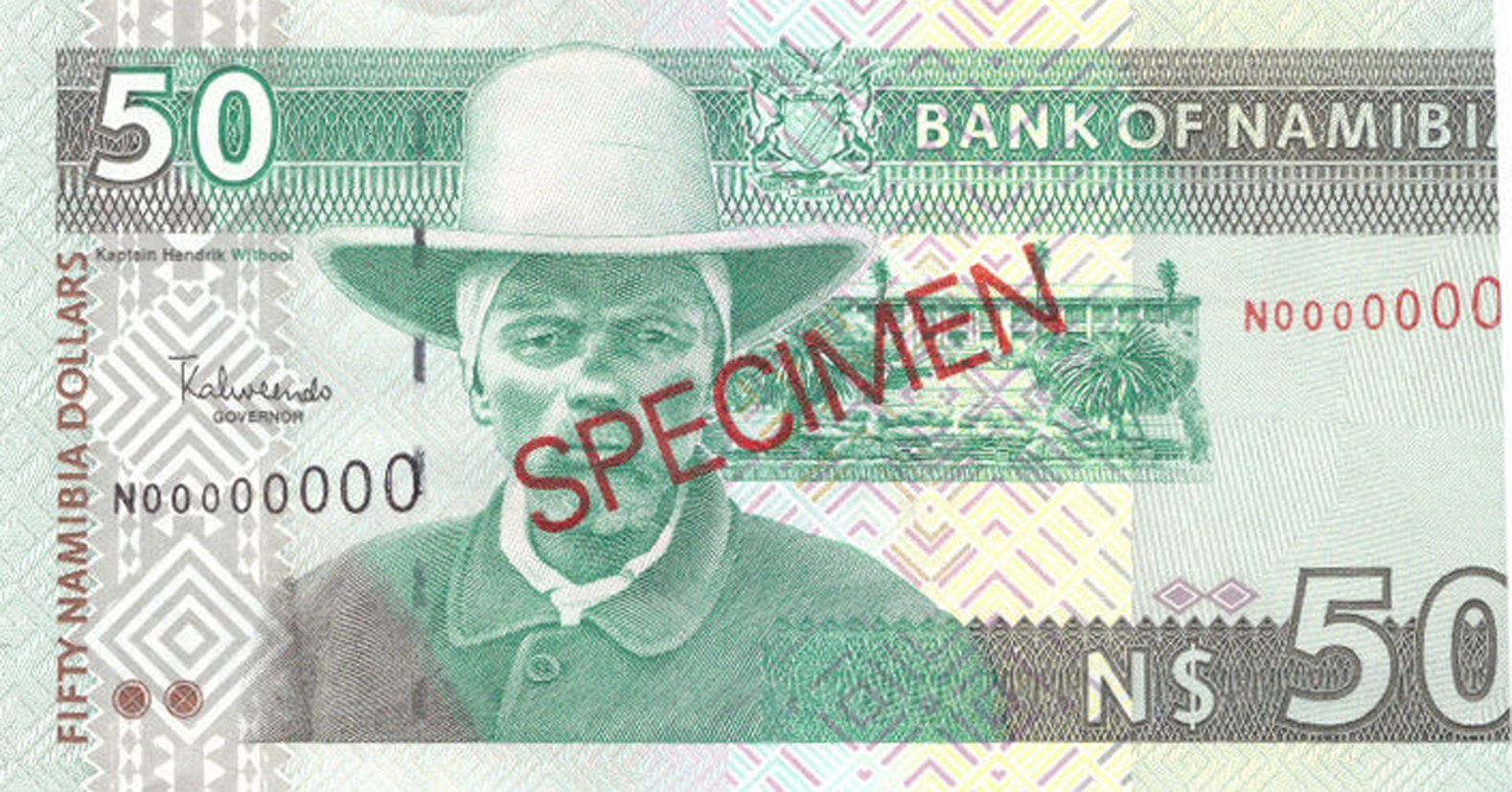  Diagonal red SPECIMEN ovpt front/back; all-zero s/n 