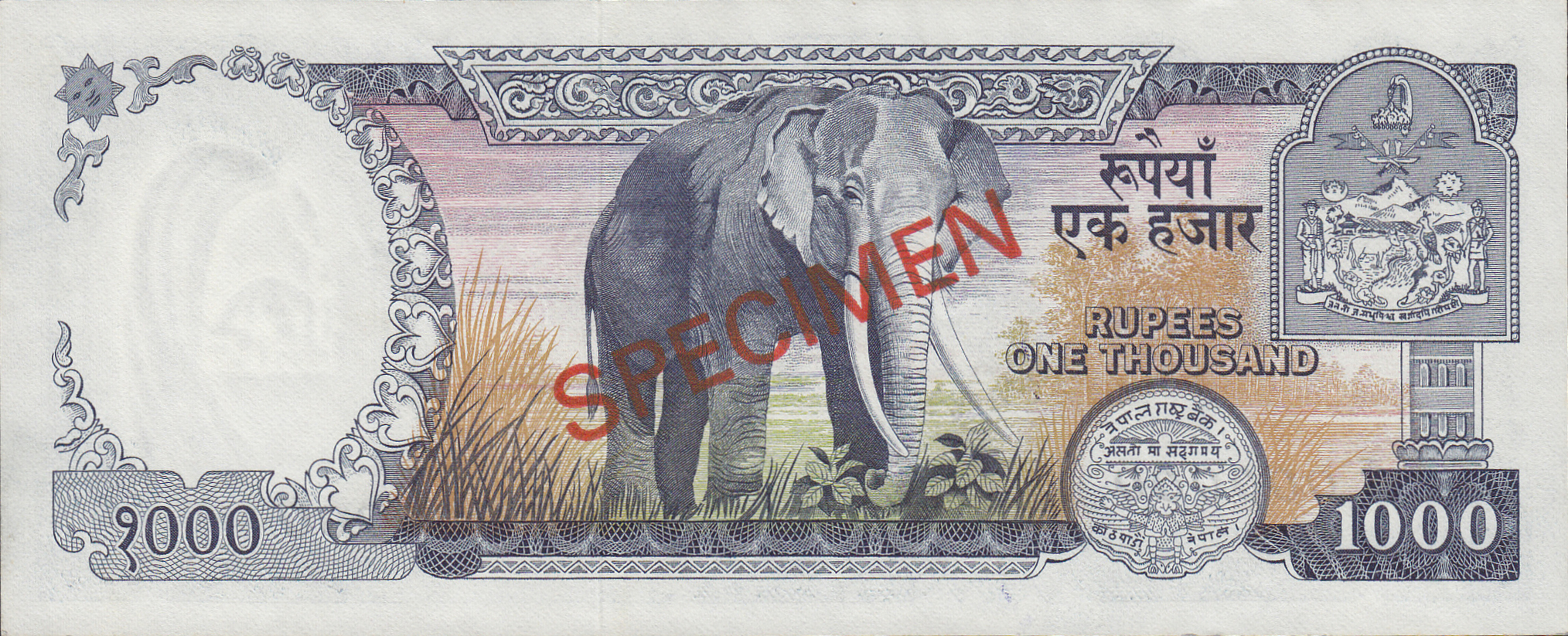  Diagonal red SPECIMEN ovpt front/back; all-zero s/n 