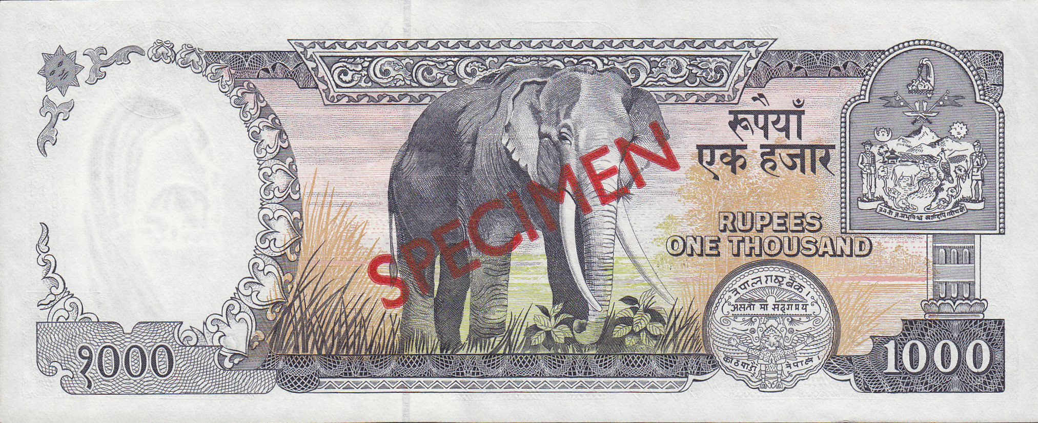  Diagonal red SPECIMEN ovpt front/back; all-zero s/n 