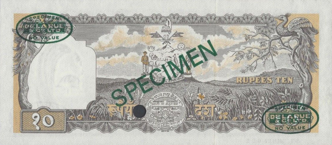  Diagonal black SPECIMEN and DLR oval ovpts; horizontal black SPECIMEN NO # ovpt lower left all-zero s/n 
