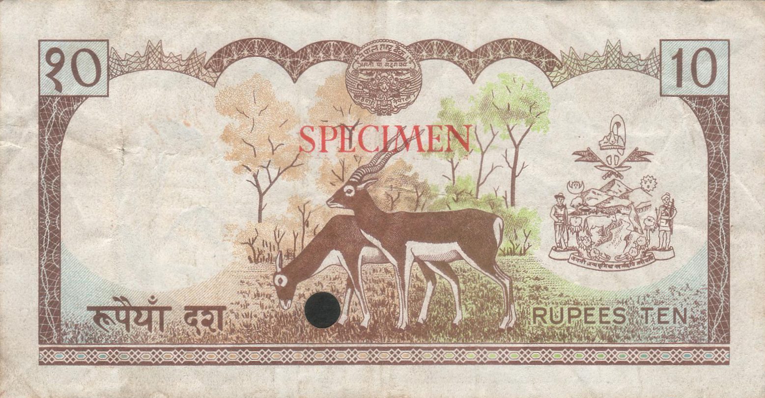  Horizontal red SPECIMEN ovpt front/back; all-zero s/n 