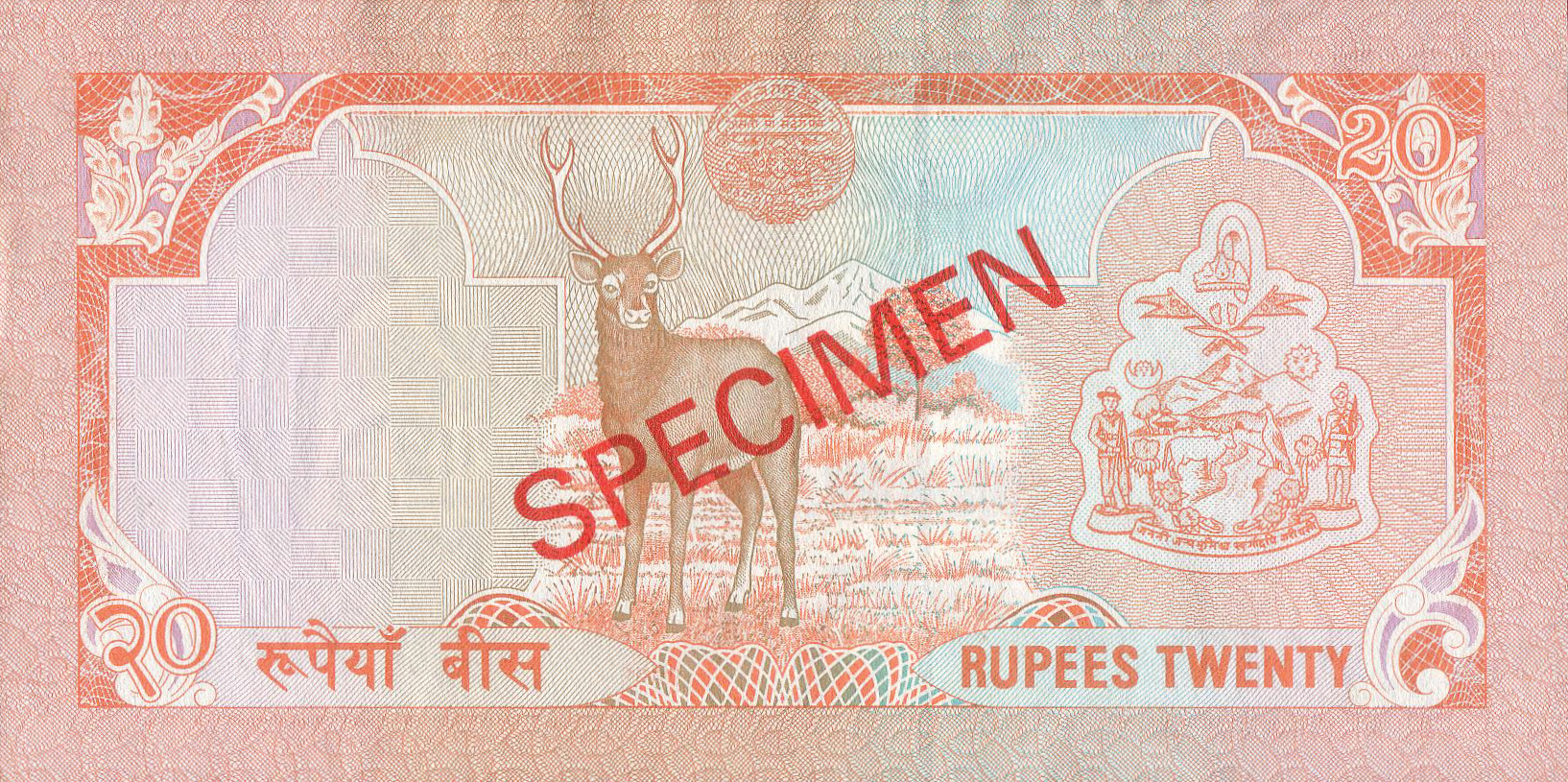  Diagonal red SPECIMEN ovpt front/back; all-zero s/n 