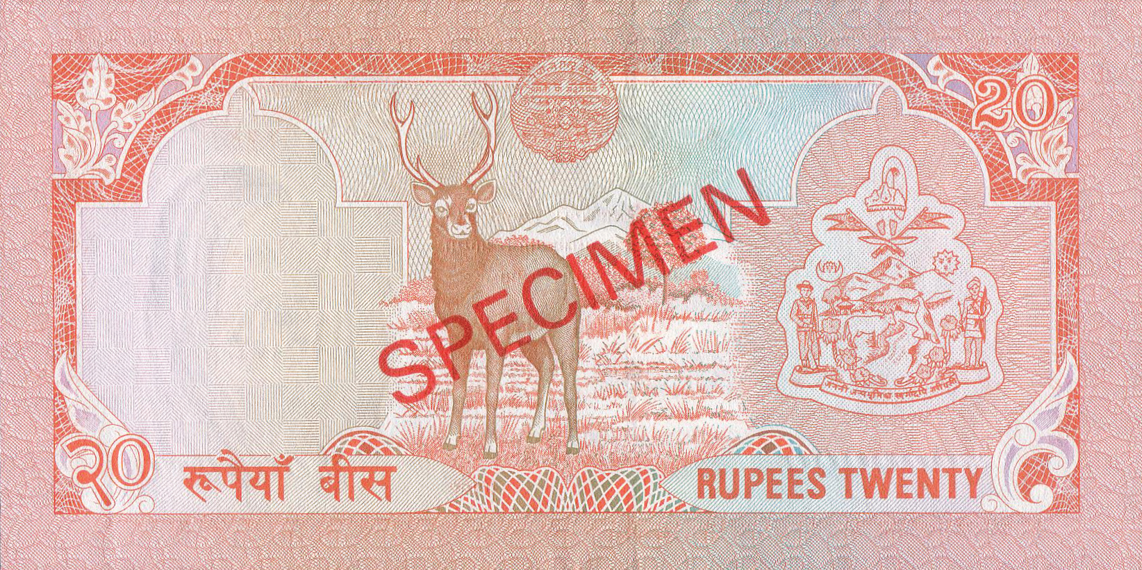  Diagonal red SPECIMEN ovpt front/back; all-zero s/n 