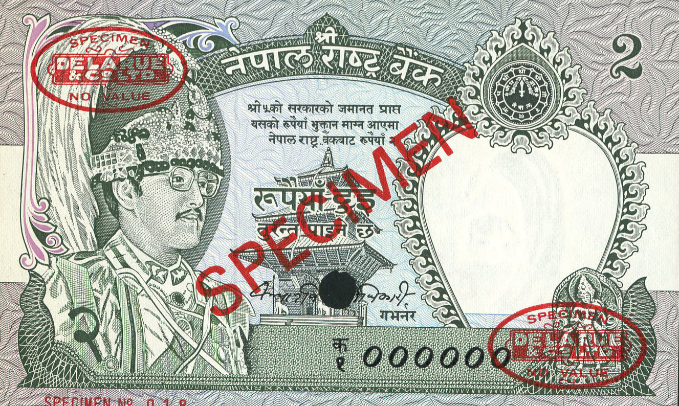  Diagonal red SPECIMEN and DLR oval ovpts; horizontal red SPECIMEN NO # ovpt lower left; all-zero s/n 