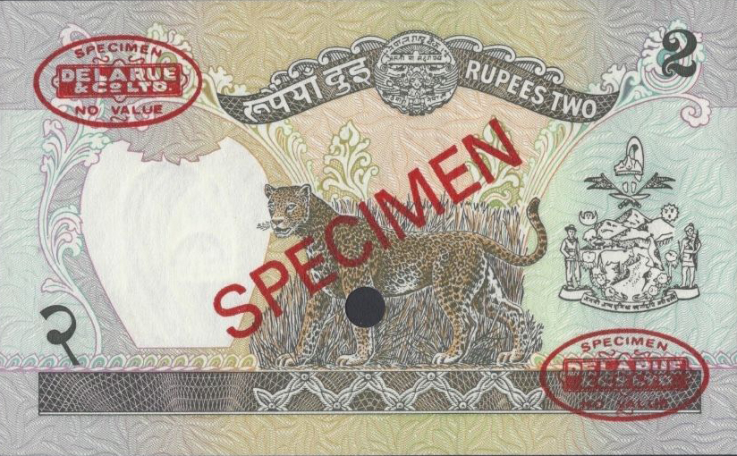  Diagonal red SPECIMEN and DLR oval ovpts; horizontal red SPECIMEN NO # ovpt lower left; all-zero s/n 