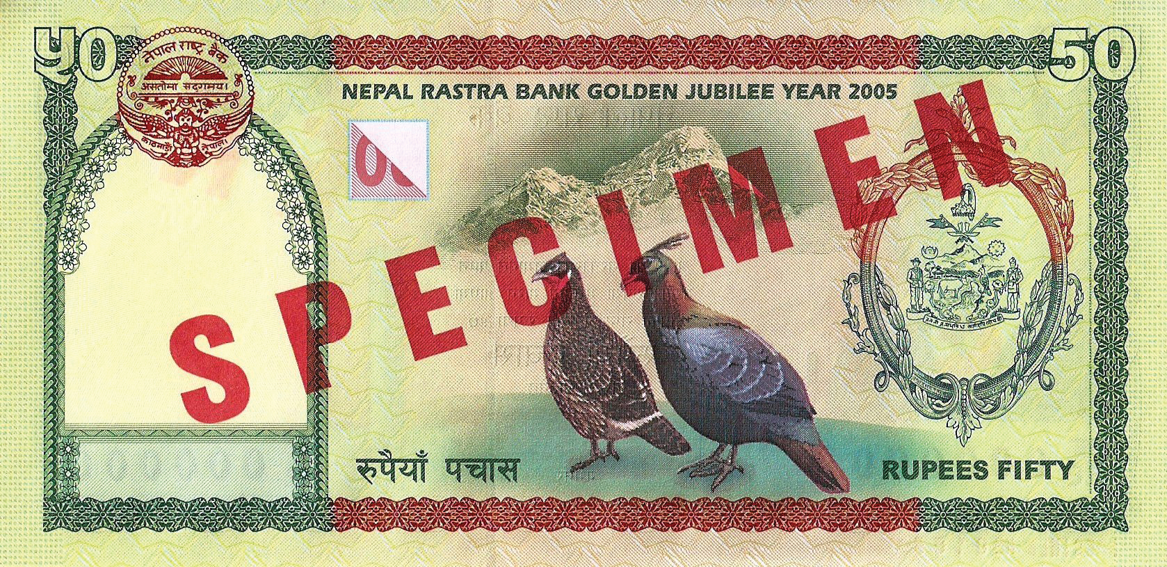  Large bold diagonal red SPECIMEN ovpt front/back; horizontal red SPECIMEN NO # ovpt lower left front; all-zero s/n 