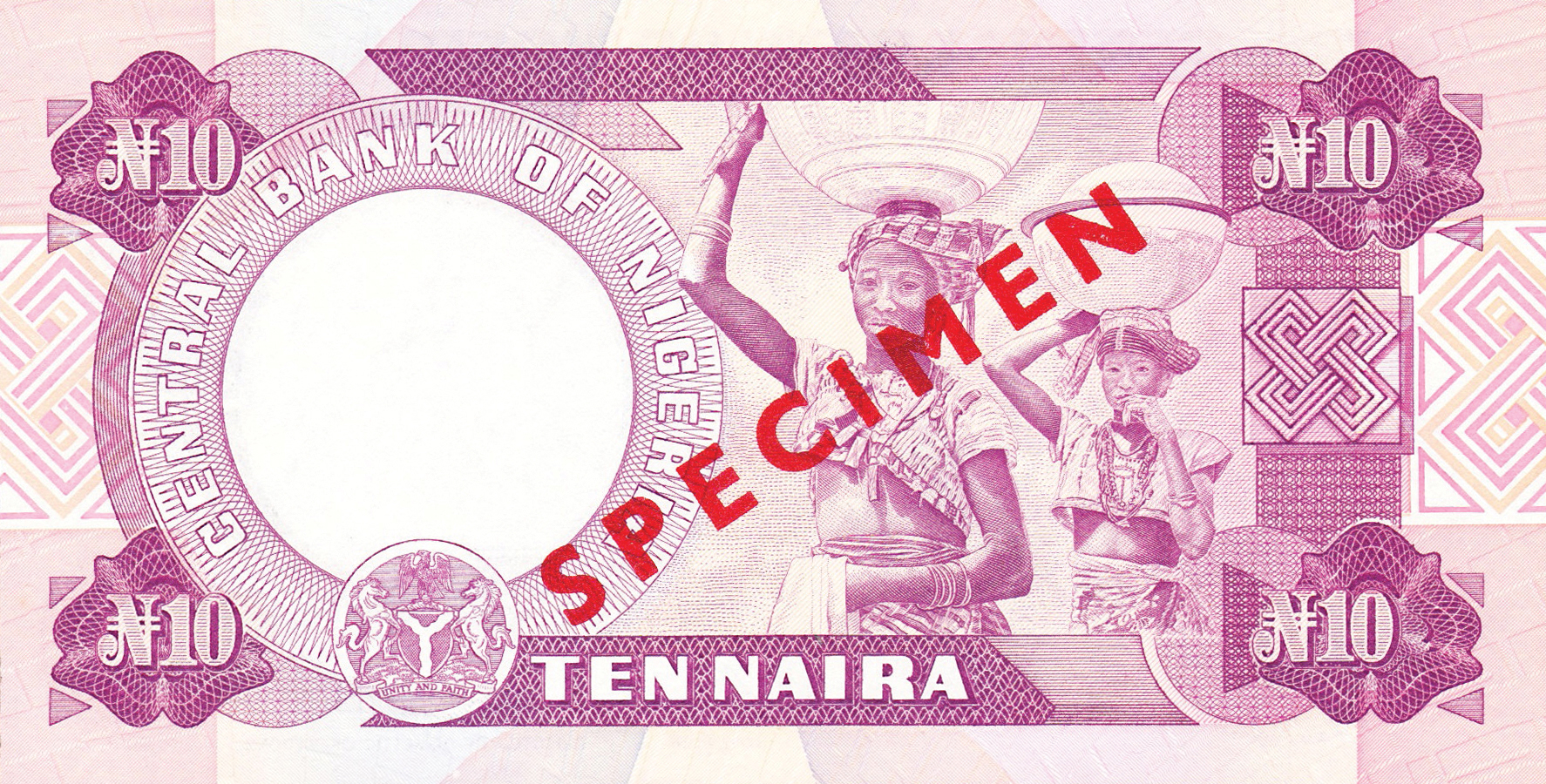  Diagonal red SPECIMEN ovpt back; no s/n 