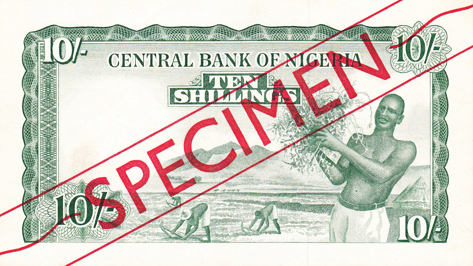  Diagonal red SPECIMEN ovpt front; all-zero s/n 