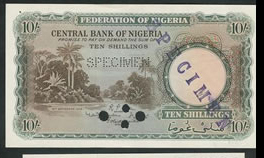  Diagonal purple SPECIMEN handstamp front; horizontal SPECIMEN perf; no s/n 