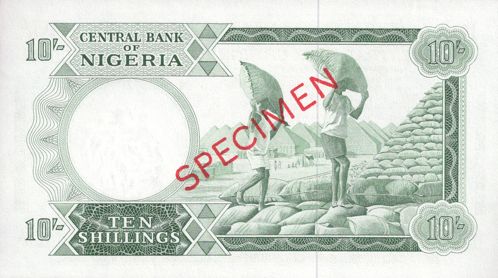  Diagonal red SPECIMEN ovpt front/back; all-zero s/n 