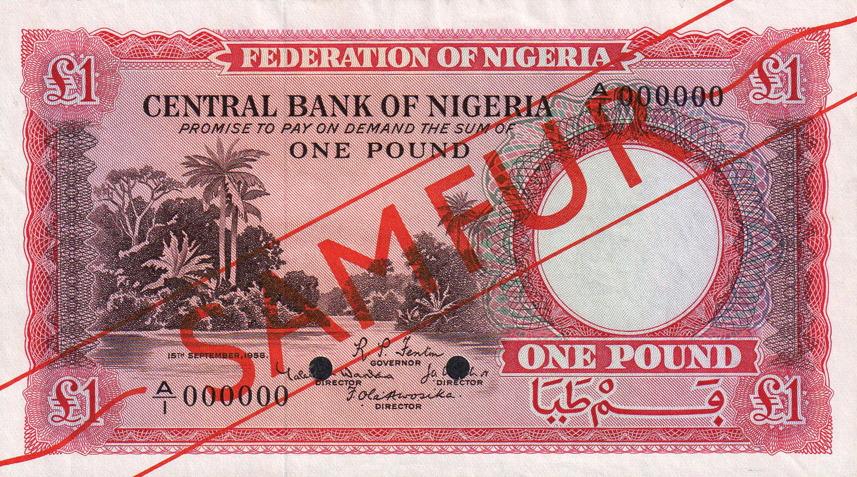  Diagonal red SAMFUR ovpt front; all-zero s/n Uniface 