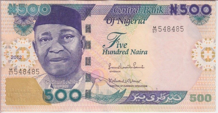  2012 Sig 20: Sanusi/Umar Governor’s sig longer than Director’s Prefix L/3, M/57, AA/20 - AE/2 