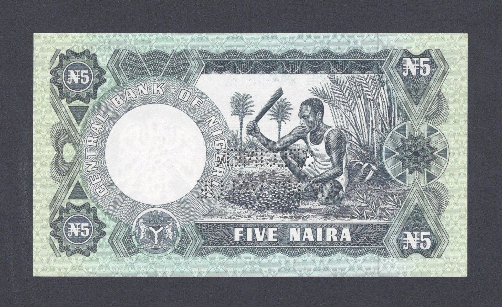  Horizontal SPECIMEN / OF NO VALUE perf; all-zero s/n 