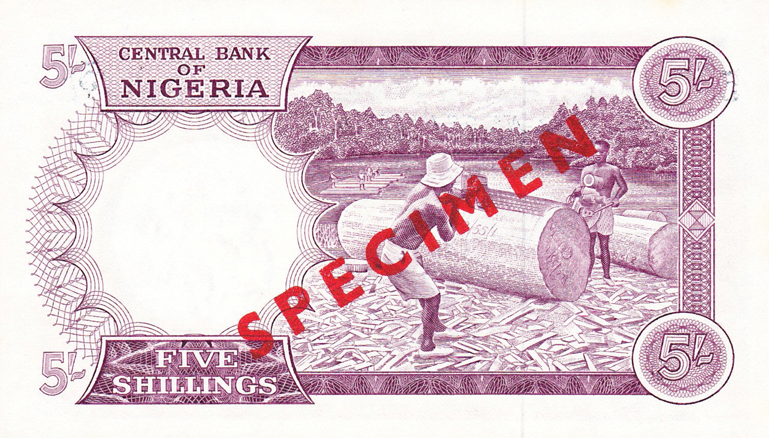  Diagonal red SPECIMEN ovpt back; normal s/n 