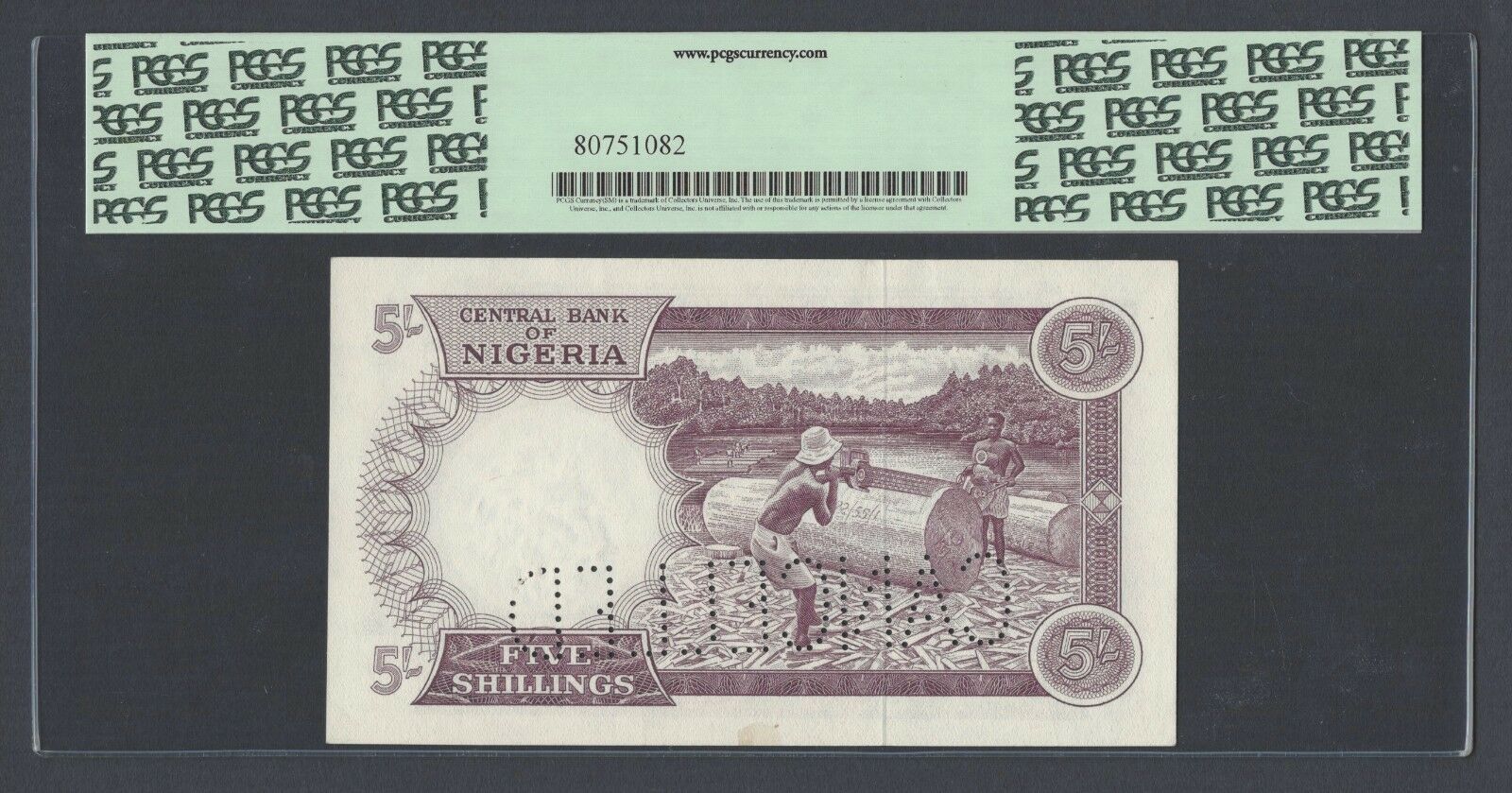  Horizontal CANCELLED perf; all-zero s/n 