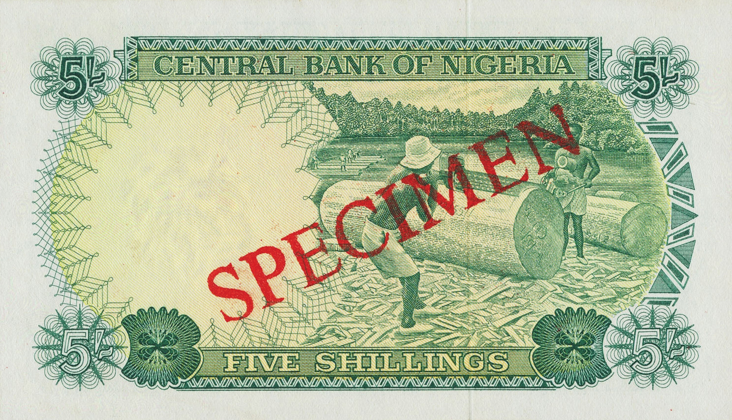  Diagonal red SPECIMEN ovpt back; normal s/n 