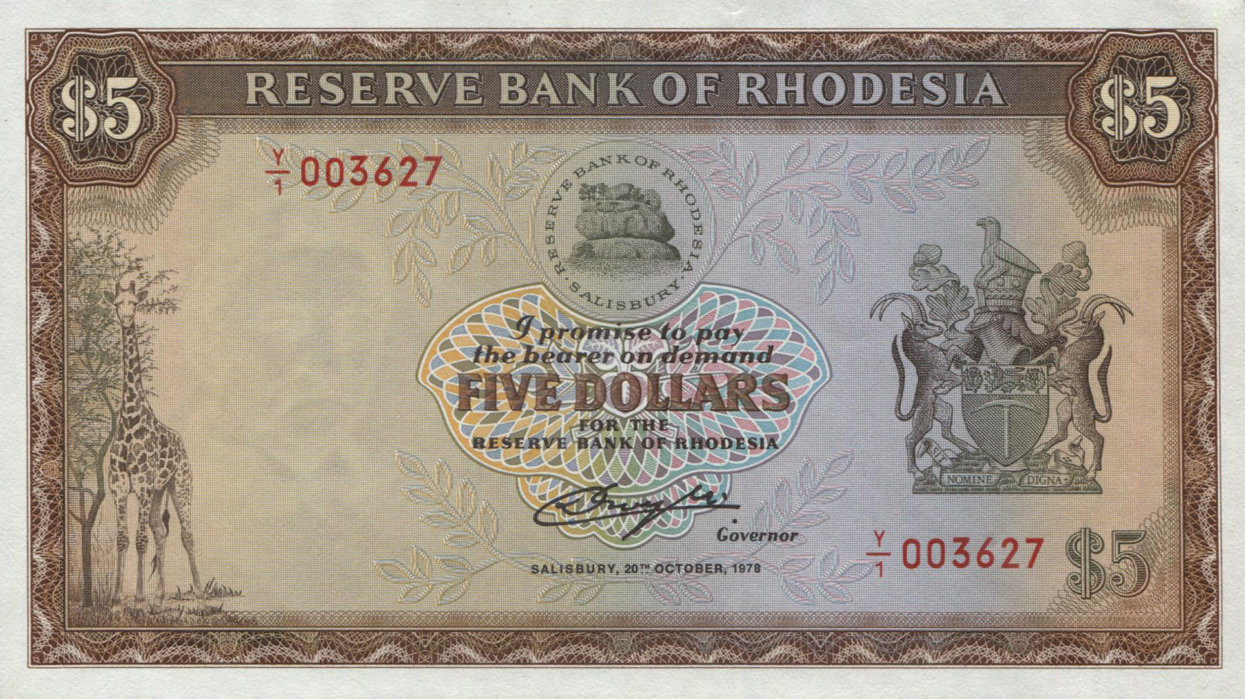 20.10.1978 Replacement: Prefix Y/1 