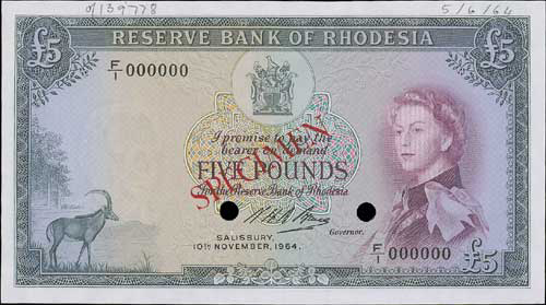  Diagonal red SPECIMEN ovpt front/back; all-zero s/n 