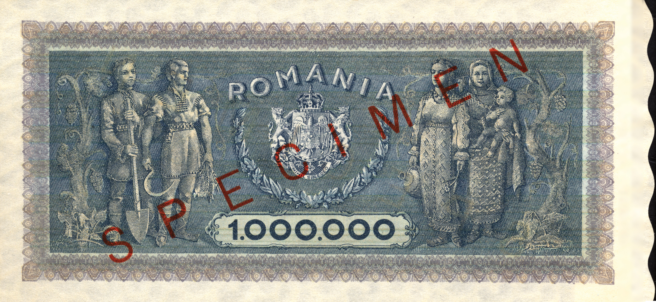  Diagonal red SPECIMEN ovpt front/back; all-zero s/n 