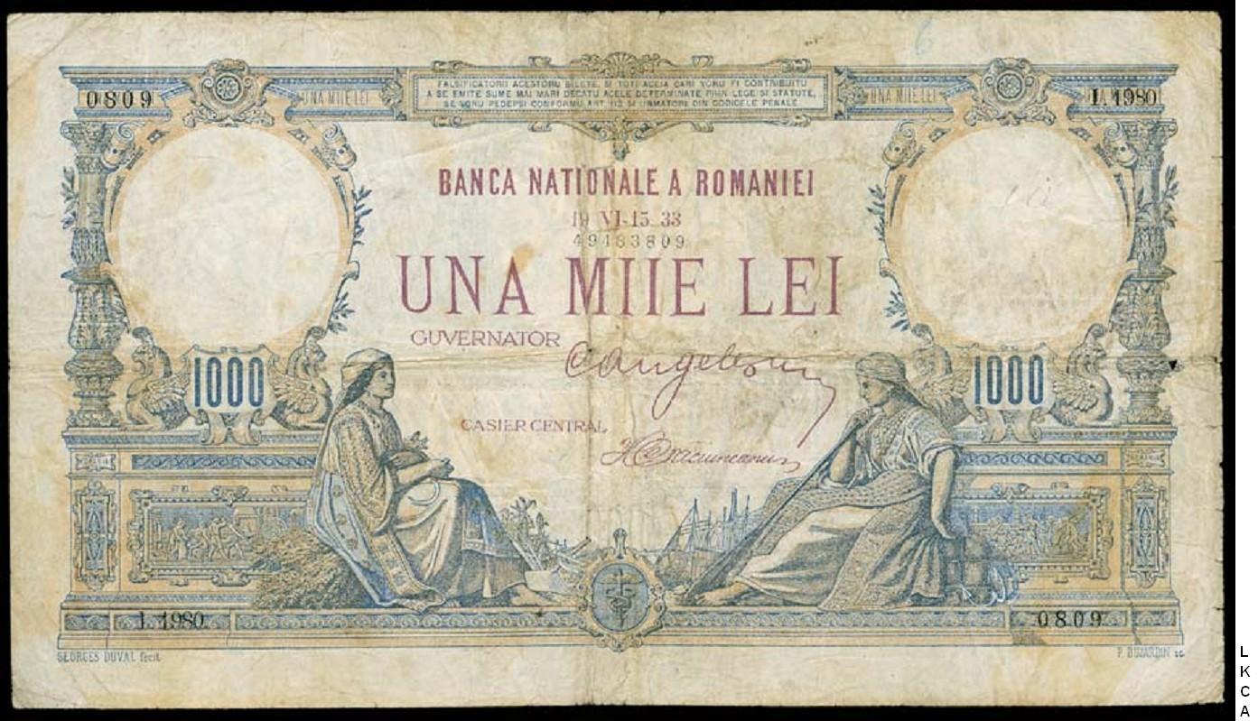  19 VI-15 33 (15 06 1933) Sig Sig Dimitrescu/Crăciuneanu Series 1778 - 1980 